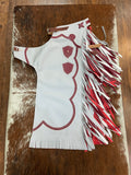 Youth Rodeo Chaps - Grey & Red