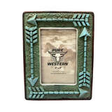 Pure Western Turquoise Arrow Picture Frame