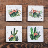 Cactus Bloom Coaster Set