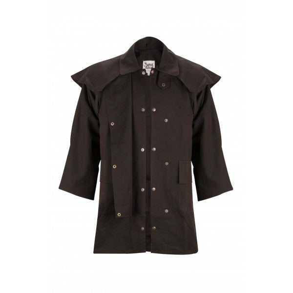 Stockman 3/4 Length Oilskin Coat (Unisex)
