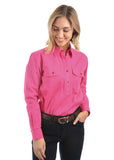 Thomas Cook Pink  Half Placket Drill Shirt