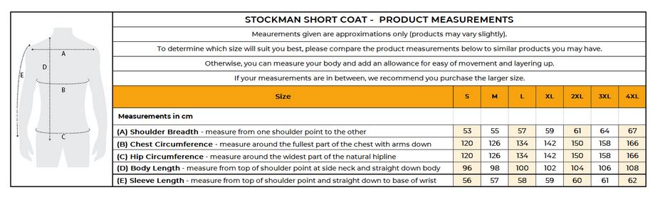 Stockman 3/4 Length Oilskin Coat (Unisex)