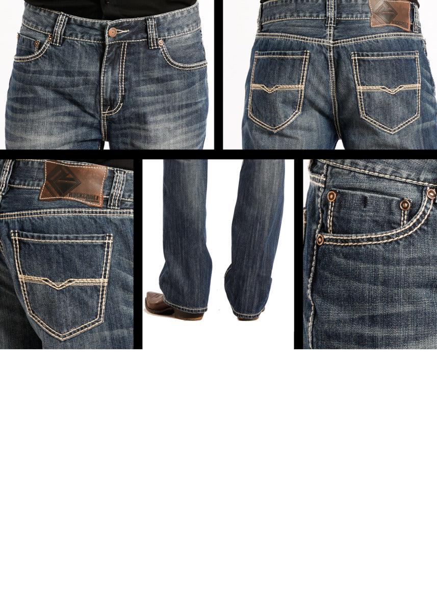 Mens Rock & Roll DOUBLE BARREL Jean
