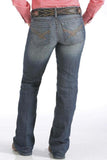 The Ada jean is styled with a mid-rise