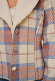 Blue B Plaid Waist Jacket