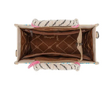 Wrangler Southwestern Rope Handle Bag - Pink