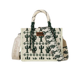 Wrangler Southwestern Rope Handle Bag - Beige