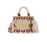 Wrangler Southwestern Rope Handle Bag - Mocha