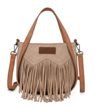 Wrangler Two Toned Fringe Bag - Camel