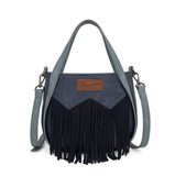 Wrangler Two Toned Fringe Bag - Navy