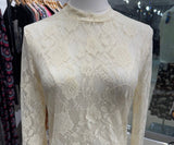 R.A.D Floral Lace Layering Long Sleeve Top