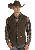 Powder River Dark Brown Wool Vest