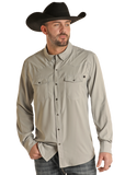 Rock & Roll Grey Rip Stop Snap Shirt