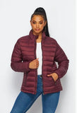 Rodeo Clothing Co Burgundy Puffer Jacket