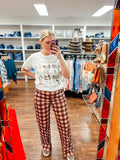 R.A.D High Waisted Gingham Western Print Pants