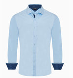 Rodeo Clothing Wrinkle Free Light Blue Shirt
