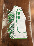 Youth Rodeo Chaps - White & Green