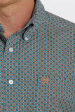 Cinch Blue Geo Shirt