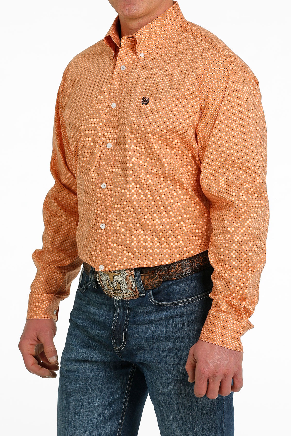 Cinch Tangerine Classic Fit Shirt