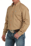 Cinch Orange Print Classic Fit Shirt