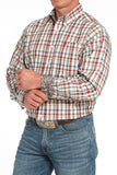 Cinch Classic Fit Burgundy Check Shirt
