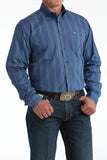 Cinch Classic Fit Blue Dot Geo Shirt