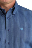 Cinch Classic Fit Blue Dot Geo Shirt