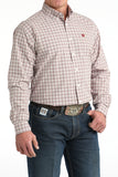 Cinch White and Red Check Shirt