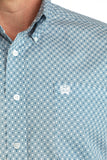Cinch Classic Fit Blue Geo Shirt