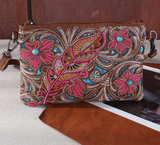 Montana West Embroidered Floral Clutch