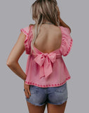 MK Back Bow Boot Blouse