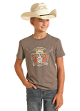 Dale Brisby Boys Charcoal Graphic Tee