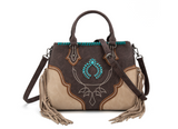 Montana West Concho Fringe Crossbody