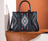 Montana West Embroidered Aztec Tote/Crossbody