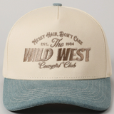 Messy Hair Wild West Cap- Denim