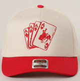 Western Cowboy Card Cap - Red