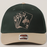 Western Cowboy Card Cap - Green