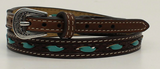 Twister Hatband with Turquoise Lacing
