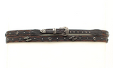 Twister 3/8 Genuine Leather Two Tone Hatband