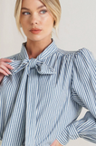 Blue & White Striped Blouse