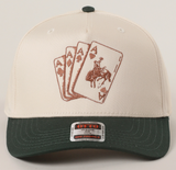 Western Cowboy Card Cap - Green