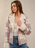 Blue B Plaid Waist Jacket