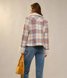 Blue B Plaid Waist Jacket
