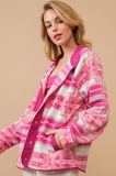 Blue B Western Cozy Aztec Fleece Jacket