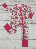 Baby Girls Western Bow Printed Sleeper