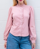 Lace Frill Collared Blouse