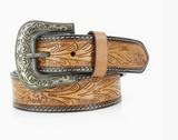 Leather Impressions Tooled Floral Belt