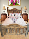 Floral Skull Quilted Queen 3PCE Set