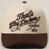 That's Why I'm here Cowboys & Beer Cap - Brown