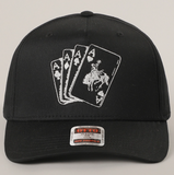 Western Cowboy Card Black Cap